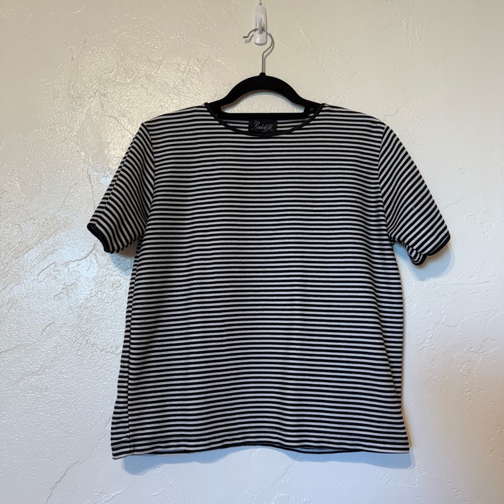 Black and White Striped Tee